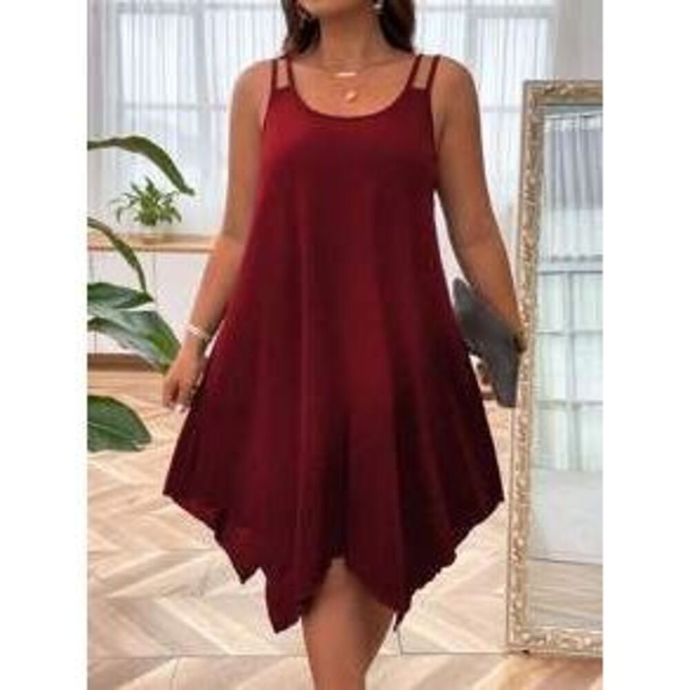 SHEIN LUNE Plus Size Asymmetric Dress